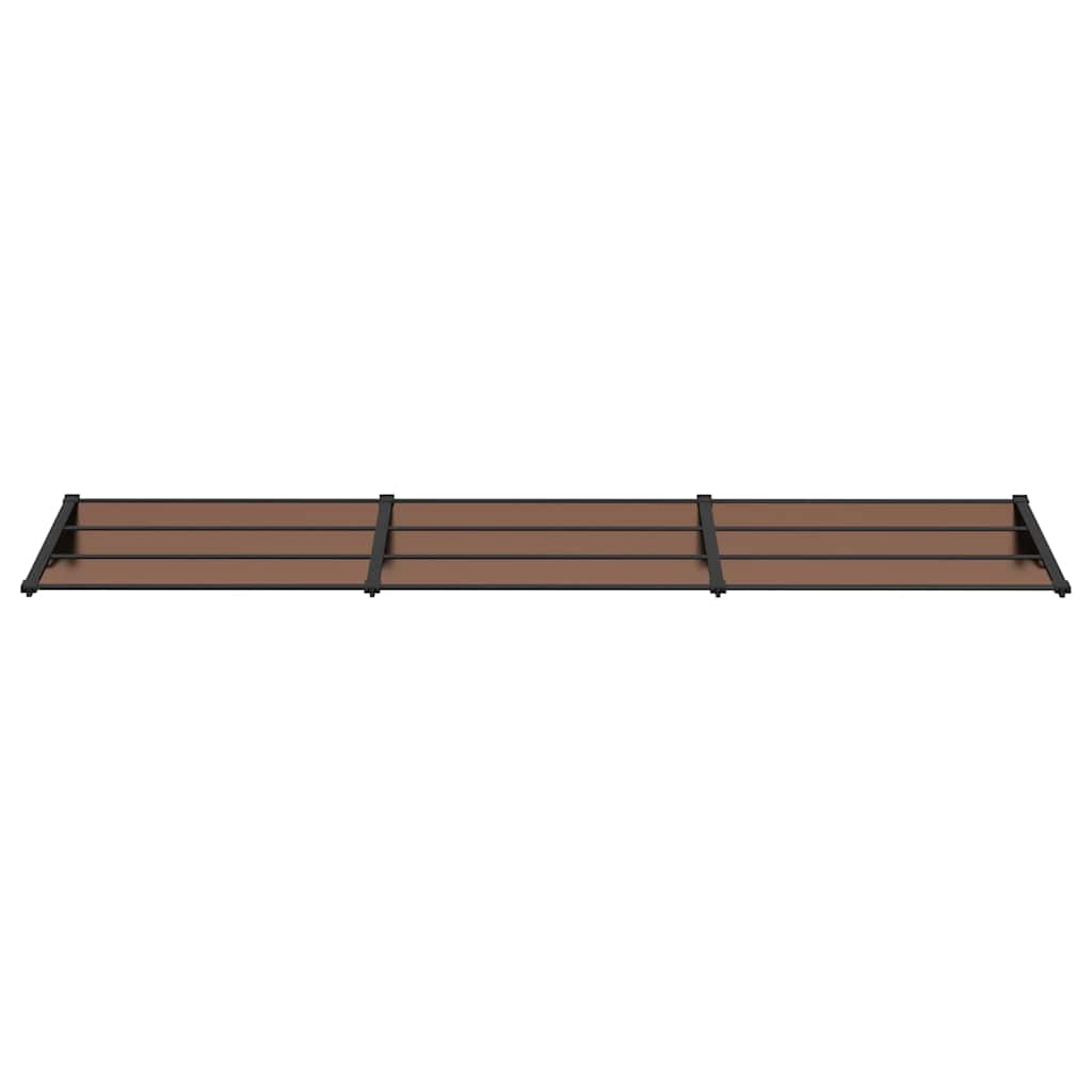 Marquesina De Puerta Policarbonato Negro 358,5x90 Cm_2