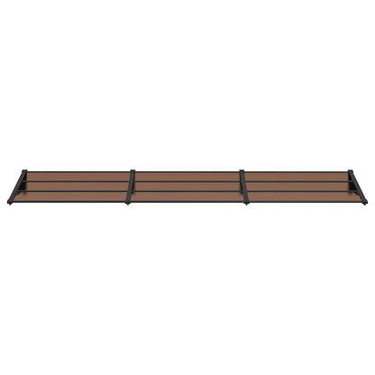 Marquesina De Puerta Policarbonato Negro 358,5x90 Cm_2