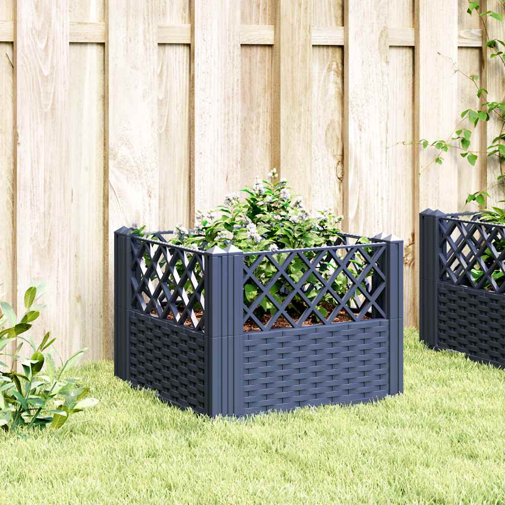 Jardinera Con Clavijas Pp Azul Gris 43,5x43,5x43,5 Cm_2