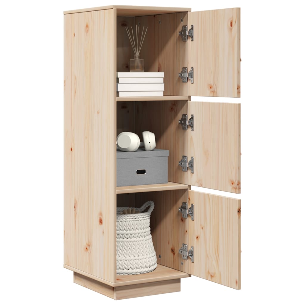 Aparador Alto Madera Maciza De Pino 34x40x108,5 Cm / Vetonek_1