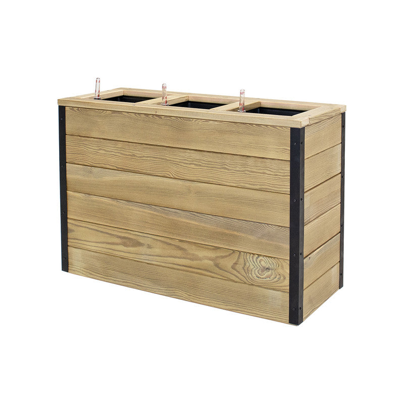 Jardinera De Madera Con Autorriego 86x34x60 Cm Nidum Hortalia_2