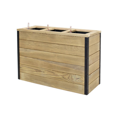 Jardinera De Madera Con Autorriego 86x34x60 Cm Nidum Hortalia_2