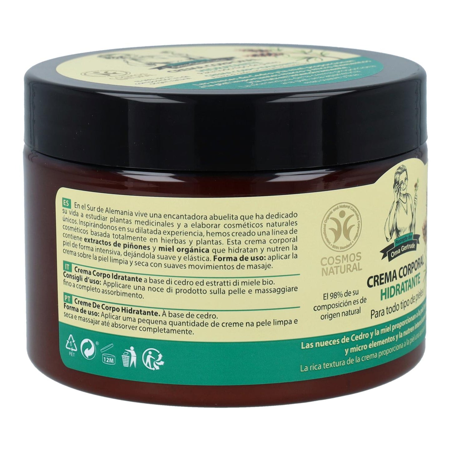 Crema corporal hidratante todo tipo de pieles Oma Gertrude 300 ml