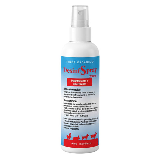 Desinfspray - Spray 100% Natural Para Las Heridas De Los Animales - Cura Heridas En Mamíferos Y Aves -200ml_0