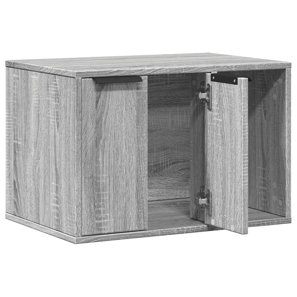 Vidaxl Mueble Arenero Para Gatos Madera Gris Sonoma 60x40x40 Cm_3