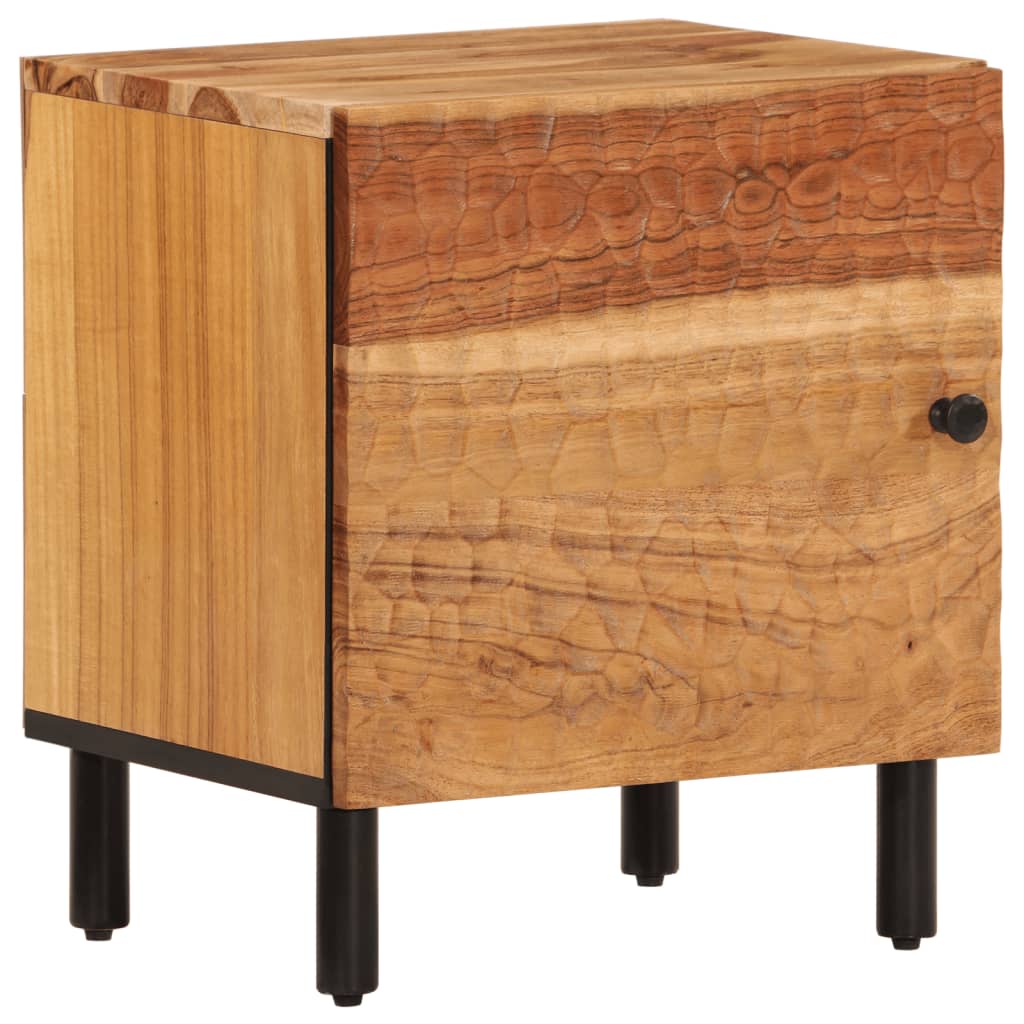 Mesitas De Noche 2 Uds Madera Maciza De Acacia 40x33x46 Cm_1