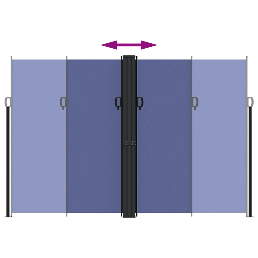 Vidaxl Toldo Lateral Retráctil Azul 220x600 Cm_4