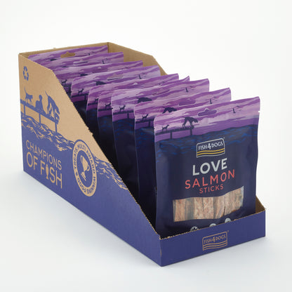 Fish4dogs Snack Para Perros – Love Salmón Sticks 85 G (pack De 10)_4