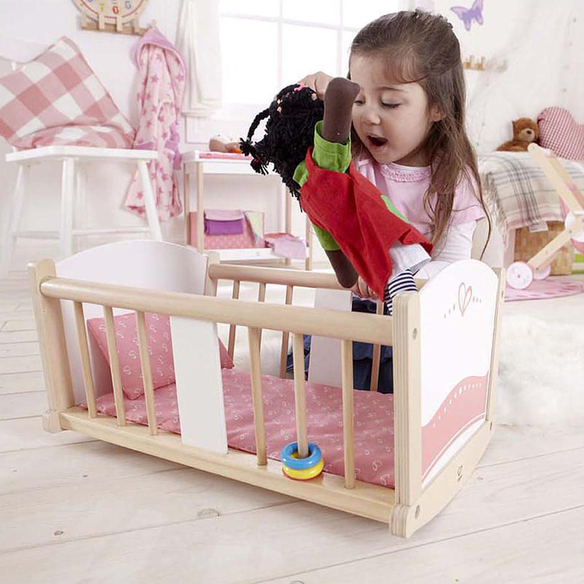Cuna Mecedora Muñecas Rock-a-bye Baby Cradle Hape_2