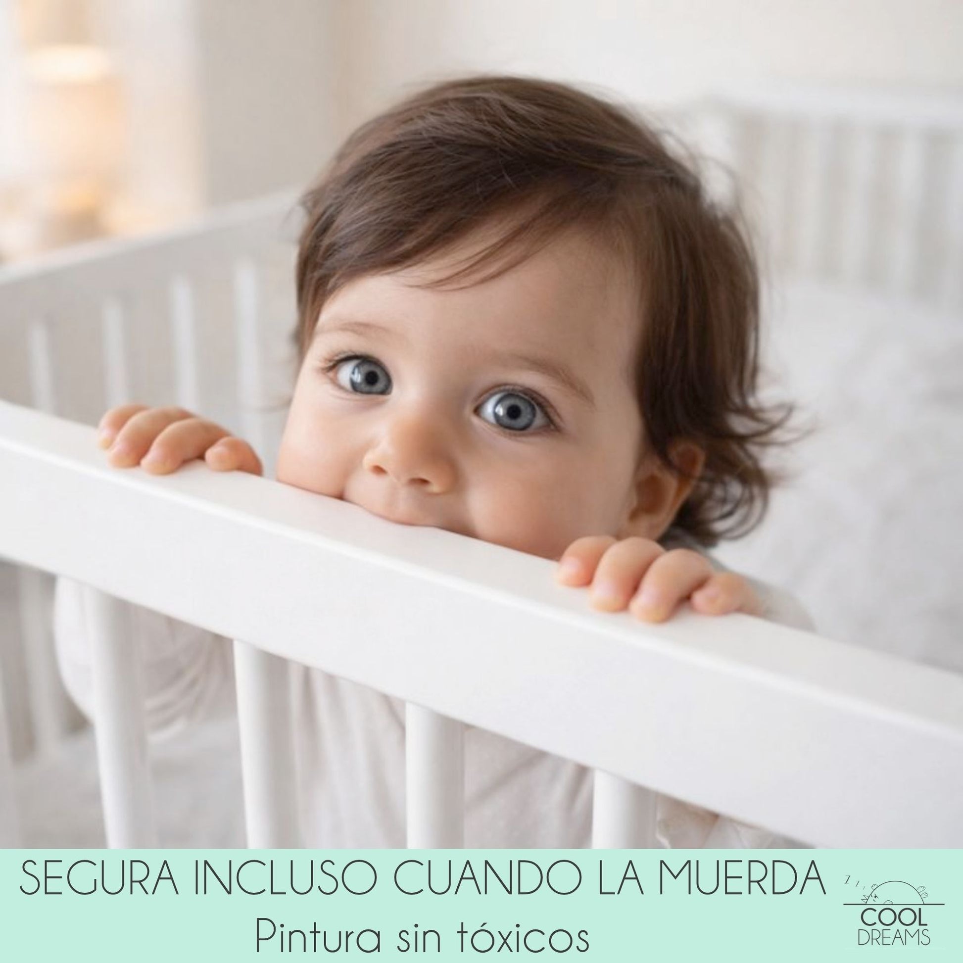 Cama Montessori Apache 140×70 Cm, Madera De Haya Con Colchón Morfeo Y Funda Impermeable, Color Blanco_3