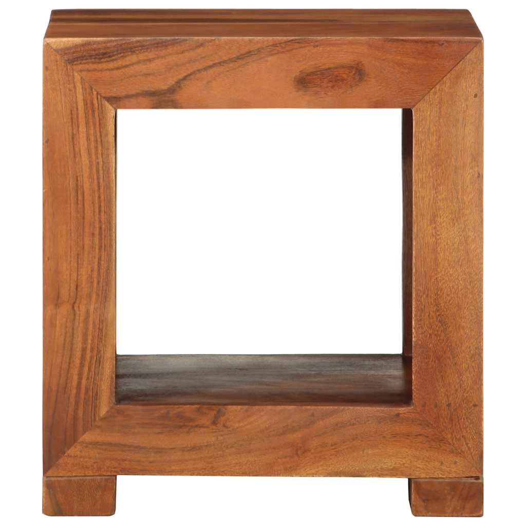Mesa Auxiliar Madera Maciza Acacia 37x29x40 Cm_0