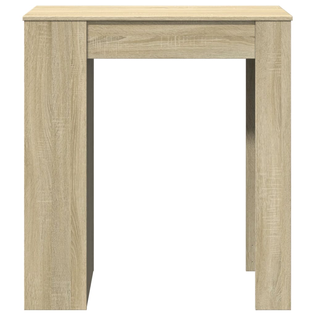 Mesa Alta Bar Con Estantes Madera Roble Sonoma 95x47x103,5 Cm_2
