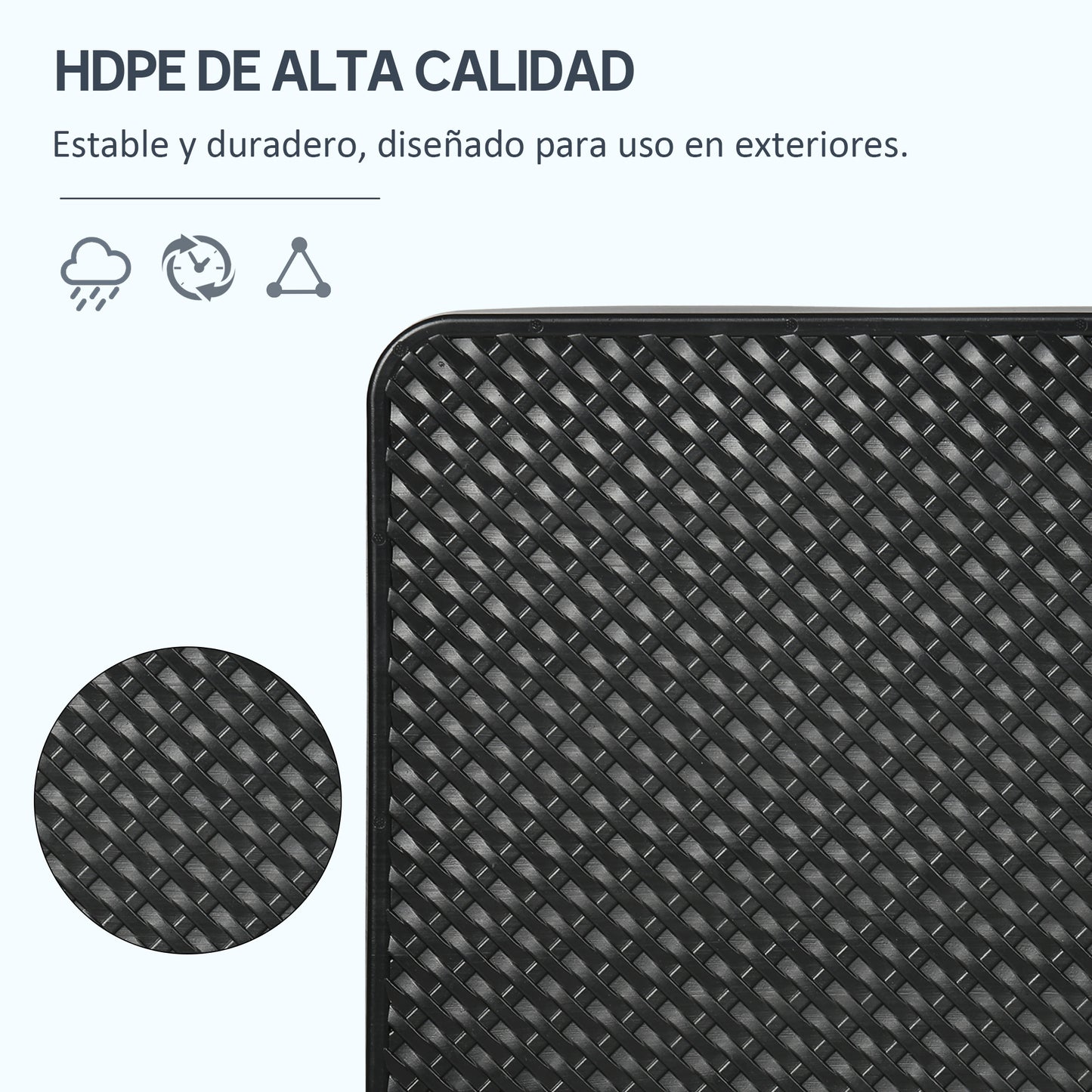 Outsunny Base Para Sombrilla De 4 Piezas Rellenable Con Agua 59 Kg O Arena 80 Kg_5