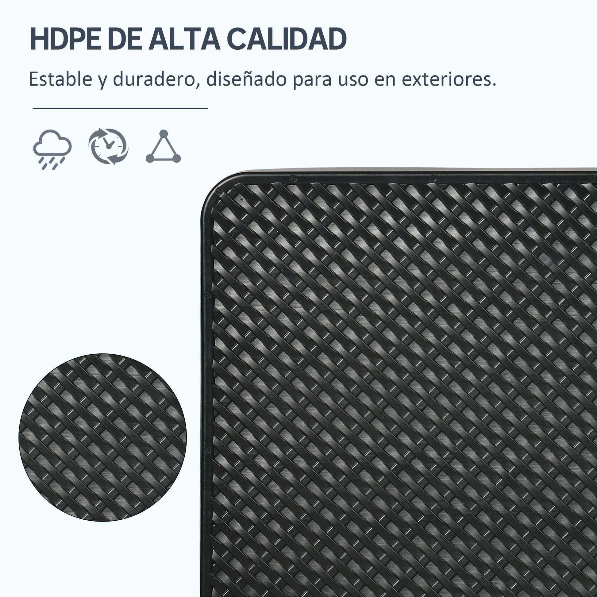 Outsunny Base Para Sombrilla De 4 Piezas Rellenable Con Agua 59 Kg O Arena 80 Kg_5