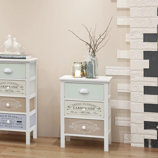 Mueble De Almacenaje Estilo Francés Con 3 Cajones Madera_0