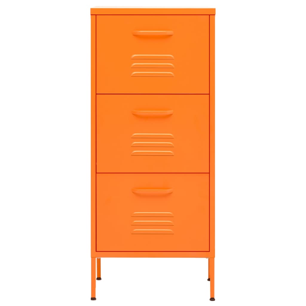 Armario De Almacenamiento Acero Naranja 42,5x35x101,5 Cm_2
