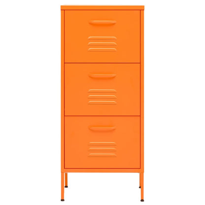 Armario De Almacenamiento Acero Naranja 42,5x35x101,5 Cm_2