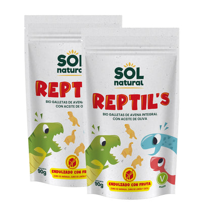 Pack 2x Galletas Infantiles de Avena y Frutas Bio Sol Natural 90 g