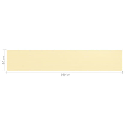 Vidaxl Toldo Para Balcón Hdpe Beige 90x500 Cm_4
