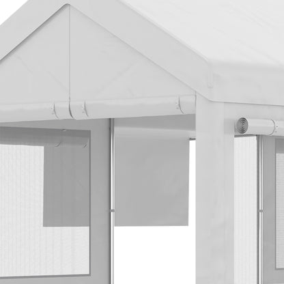 Outsunny Carpa De Jardín 6x3m 3 Puertas Extraíbles Ventanas De Malla Enrollables_4