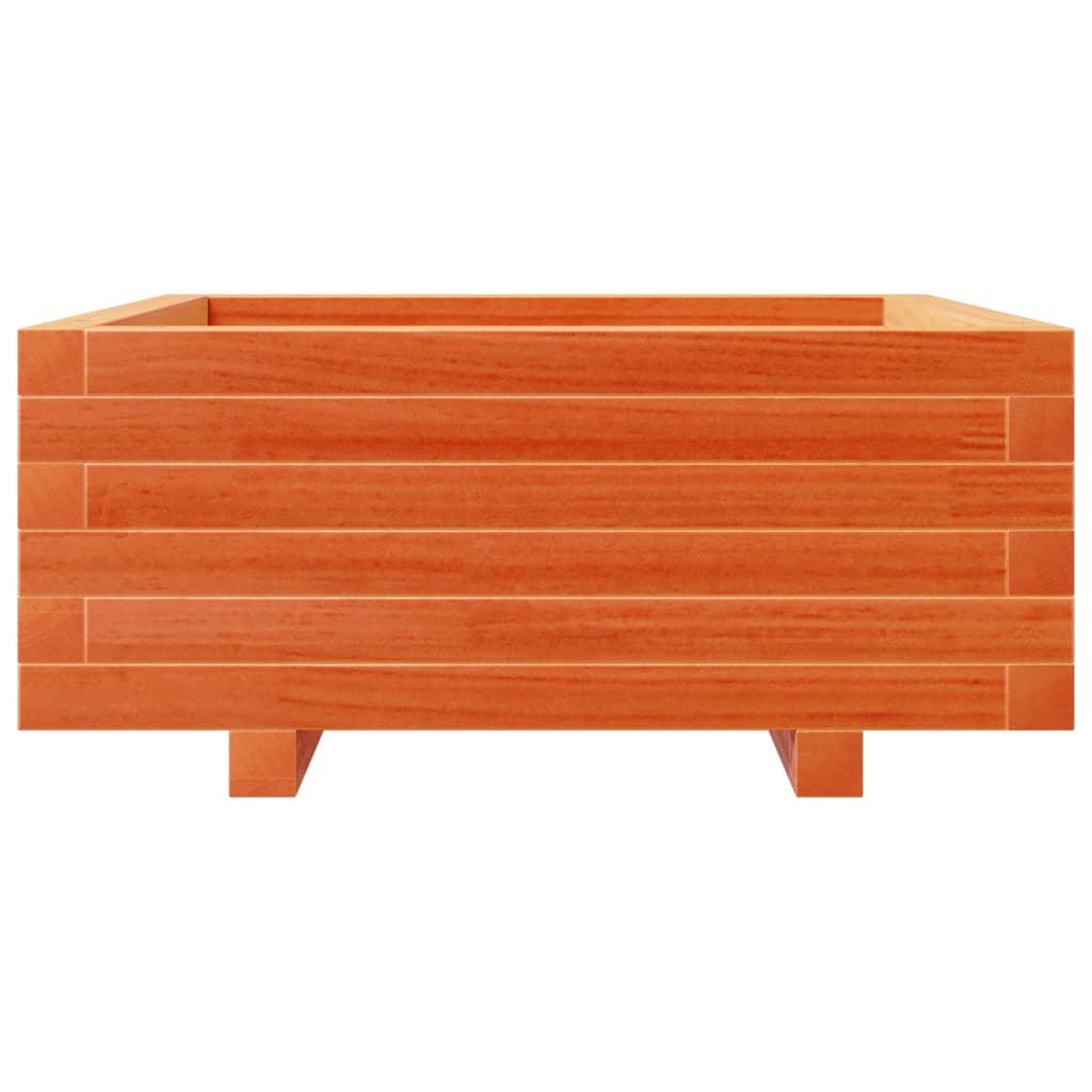 Jardinera De Madera Maciza De Pino Marrón Cera 60x60x26,5 Cm_4