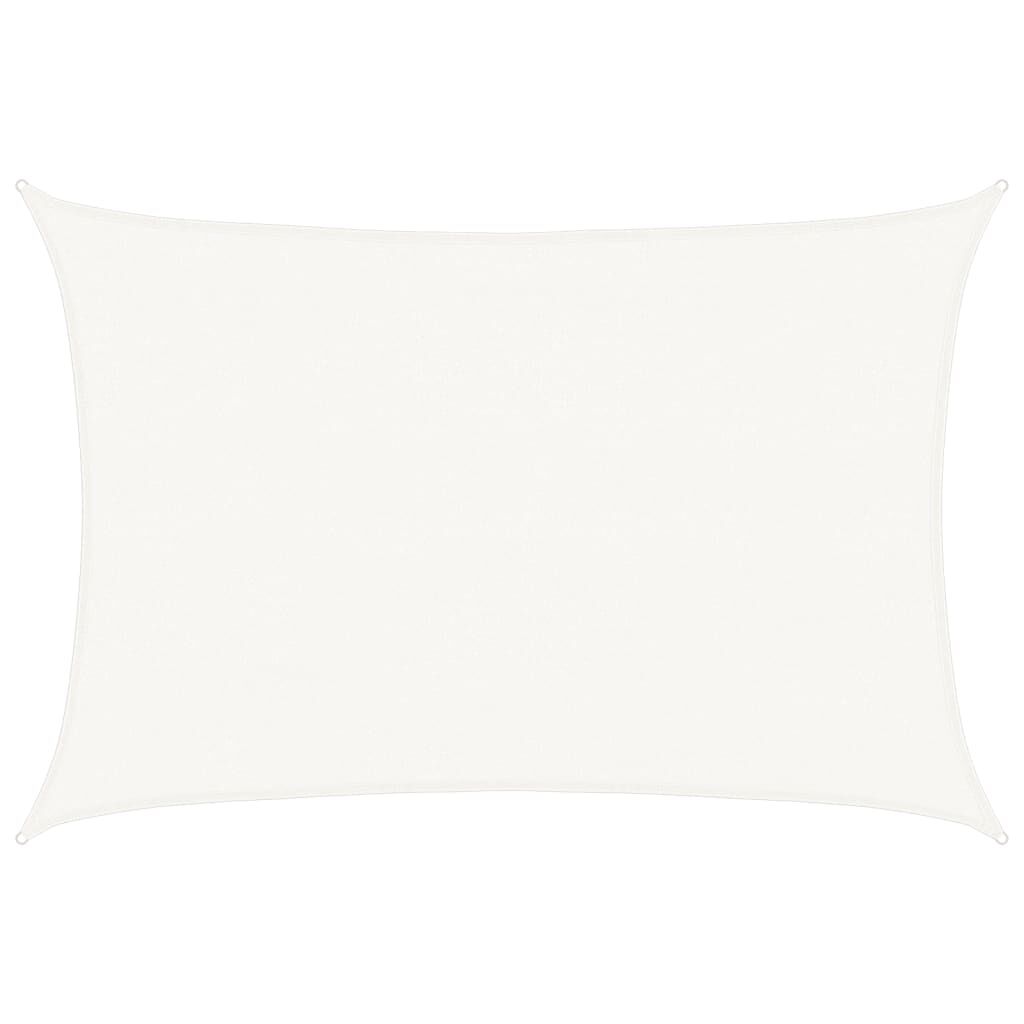 Vidaxl Toldo De Vela Rectangular Hdpe 4x6 M Blanco_0