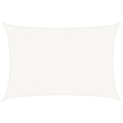 Vidaxl Toldo De Vela Rectangular Hdpe 4x6 M Blanco_0