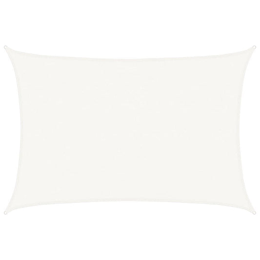Vidaxl Toldo De Vela Rectangular Hdpe 4x6 M Blanco_0