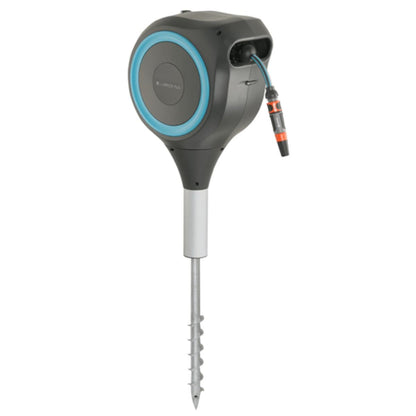 Portamangueras automático con piqueta RollUp S 15 m Gardena