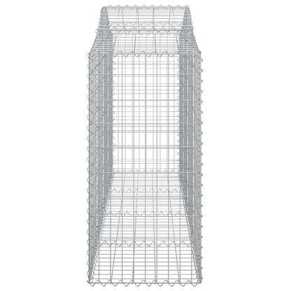 Cestas De Gaviones 8 Uds Forma De Arco Hierro 200x50x120/140 Cm_4