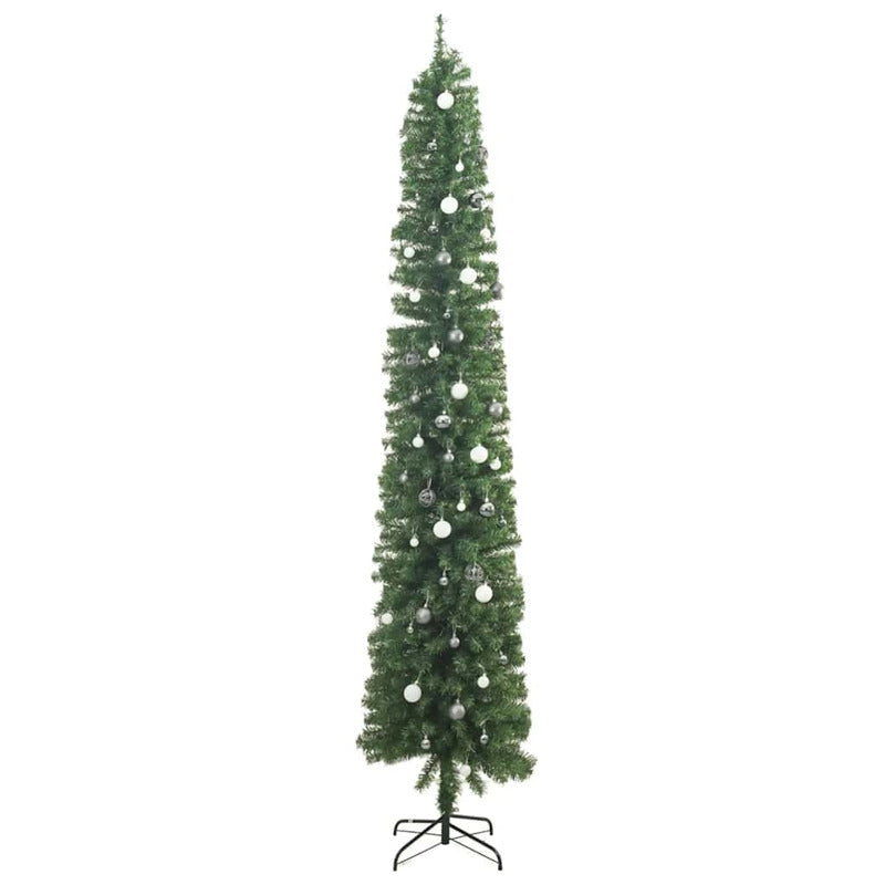 Vidaxl Árbol De Navidad Estrecho Con 300 Led Y Bolas 300 Cm_3