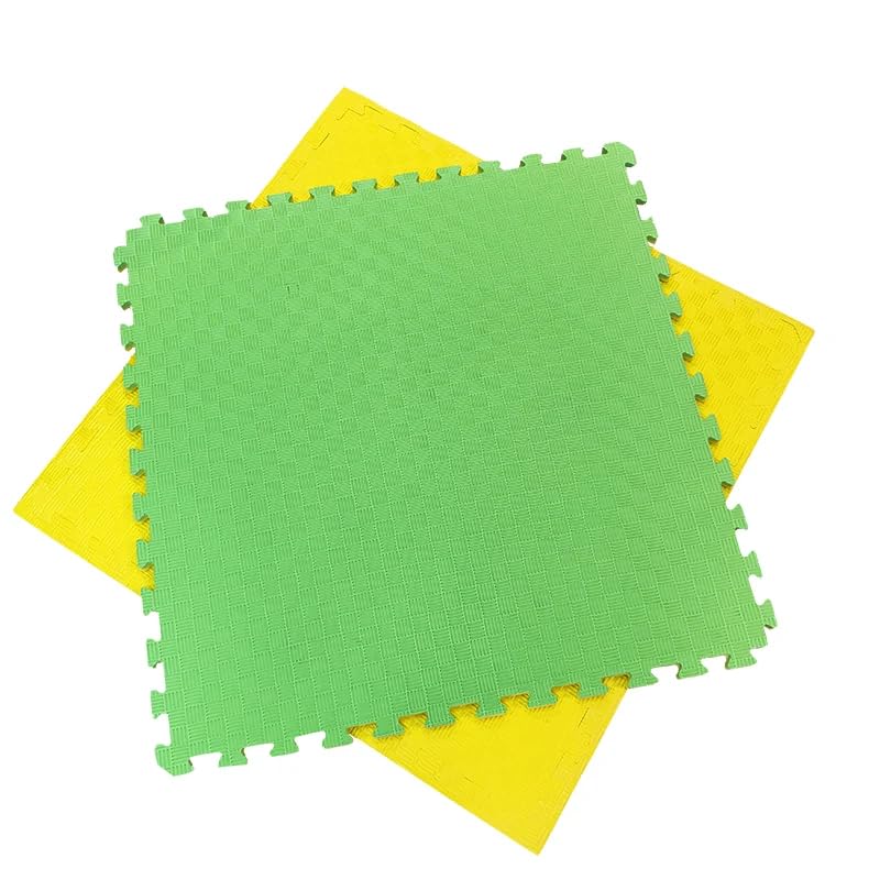 Artatami® Tatami Puzzle 1x1x20 mm Amarillo - Verde【1 Unidad】Gimnasios - Fitness - Pilates - Yoga_0