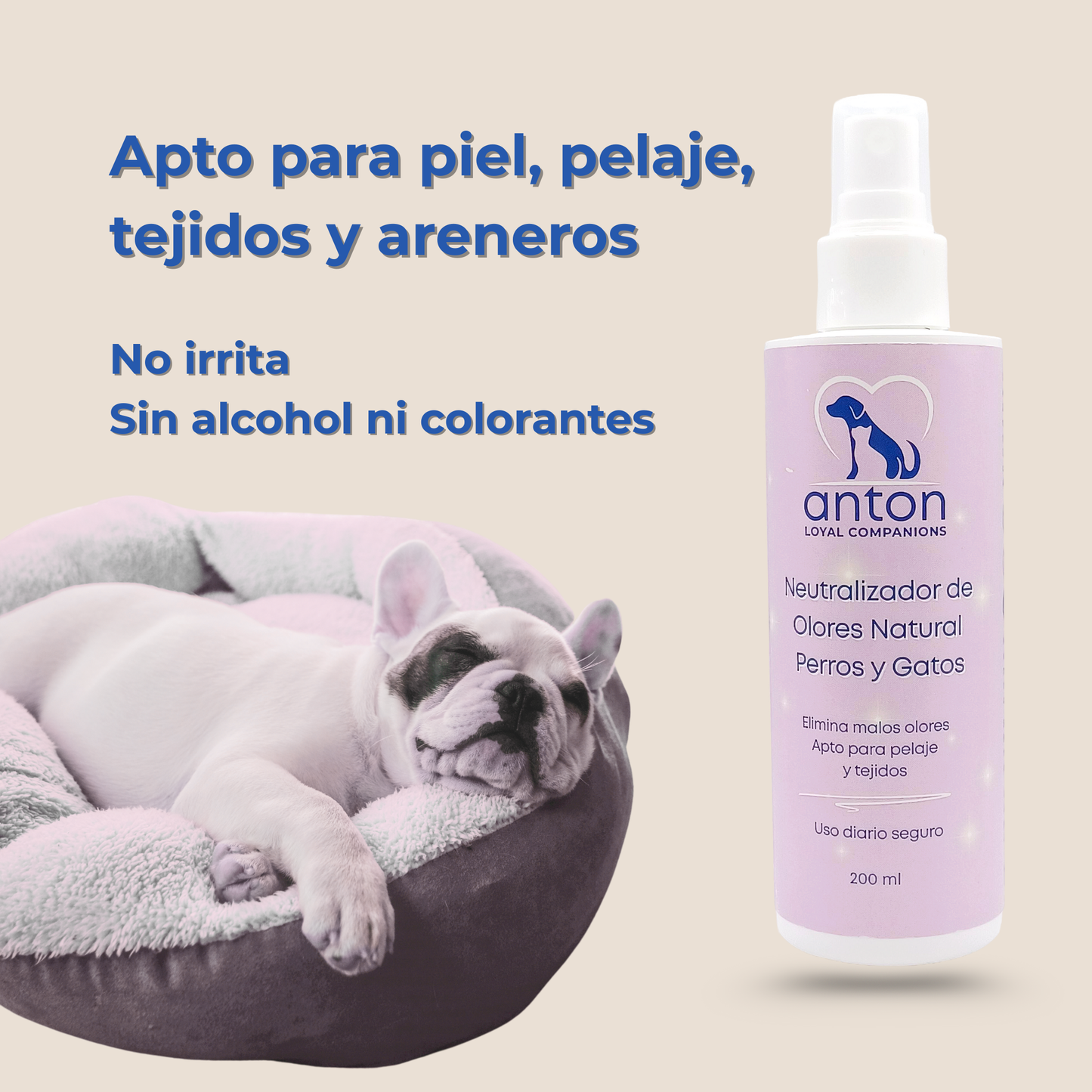 Spray natural neutralizador de olores para perros y gatos – Pack 3 x 200 ml_2