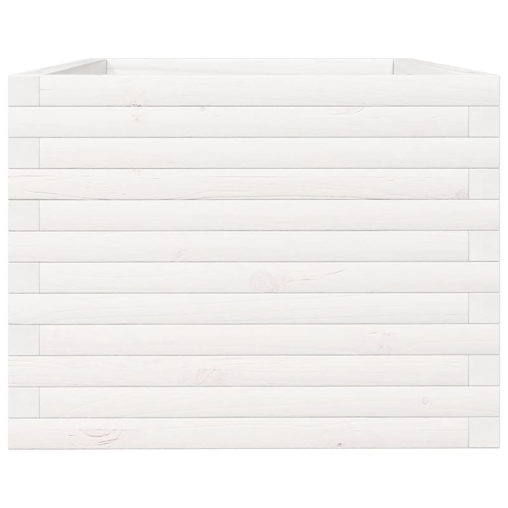 Jardinera De Madera Maciza De Pino Blanco 90x60x45,5 Cm_5