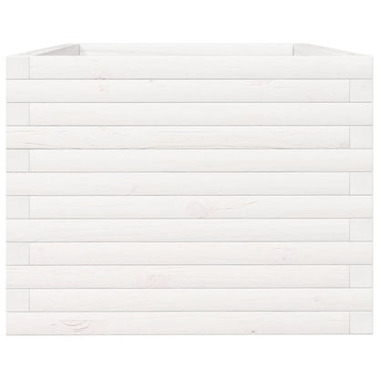 Jardinera De Madera Maciza De Pino Blanco 90x60x45,5 Cm_5