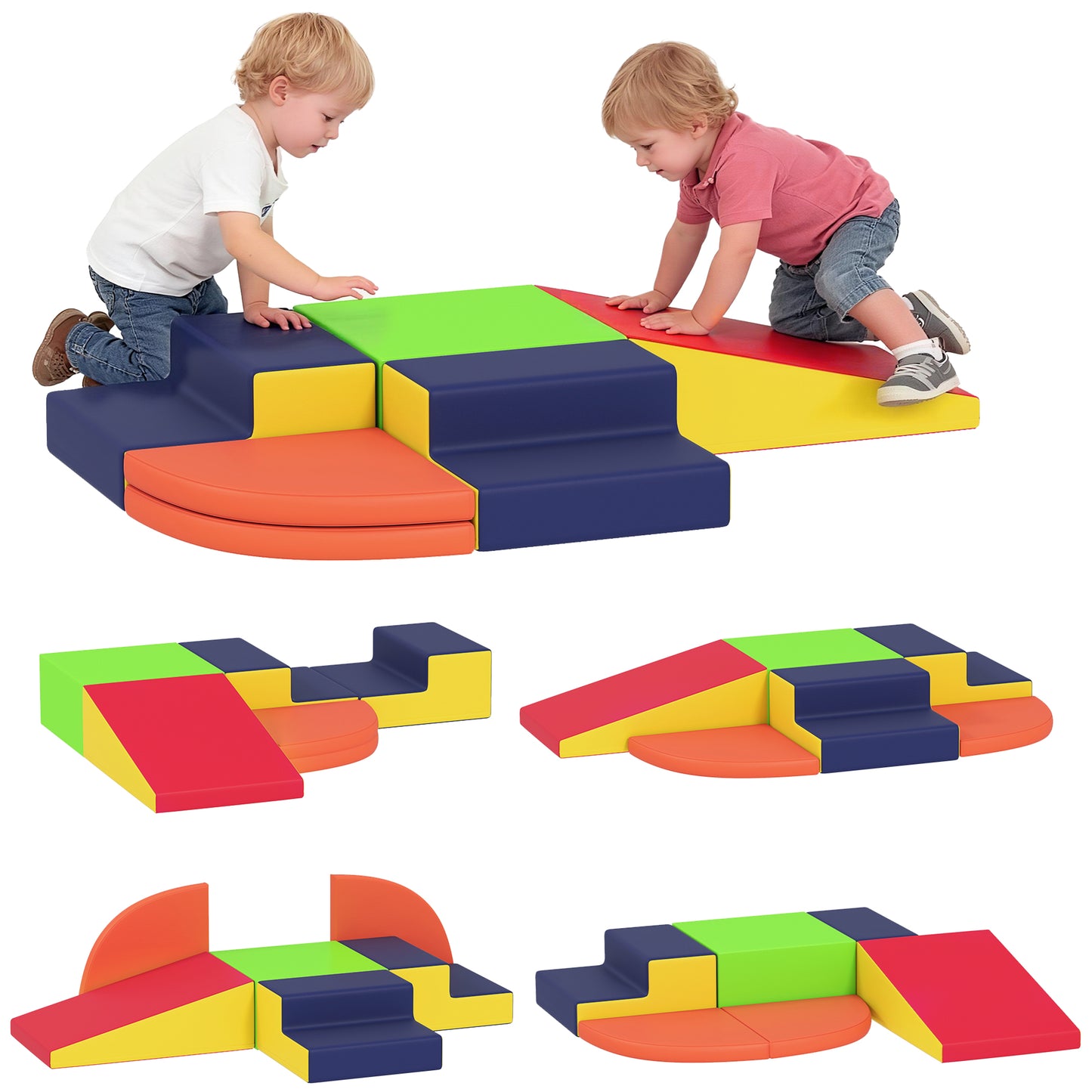 Aiyaplay Juego De 6 Bloques De Espuma Para Niños_0