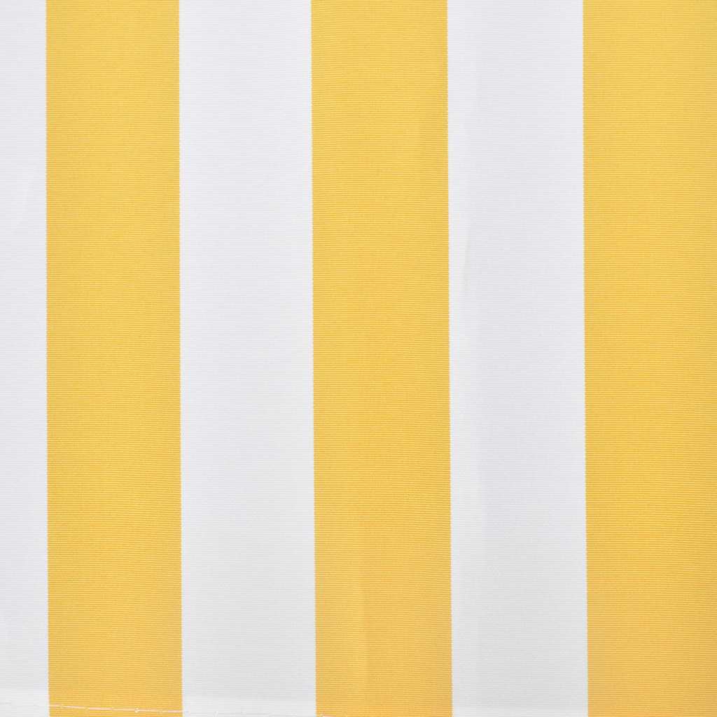 Toldo Plegable Motorizado 400 Cm Amarillo Y Blanco_2