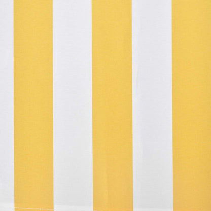 Toldo Plegable Motorizado 400 Cm Amarillo Y Blanco_2
