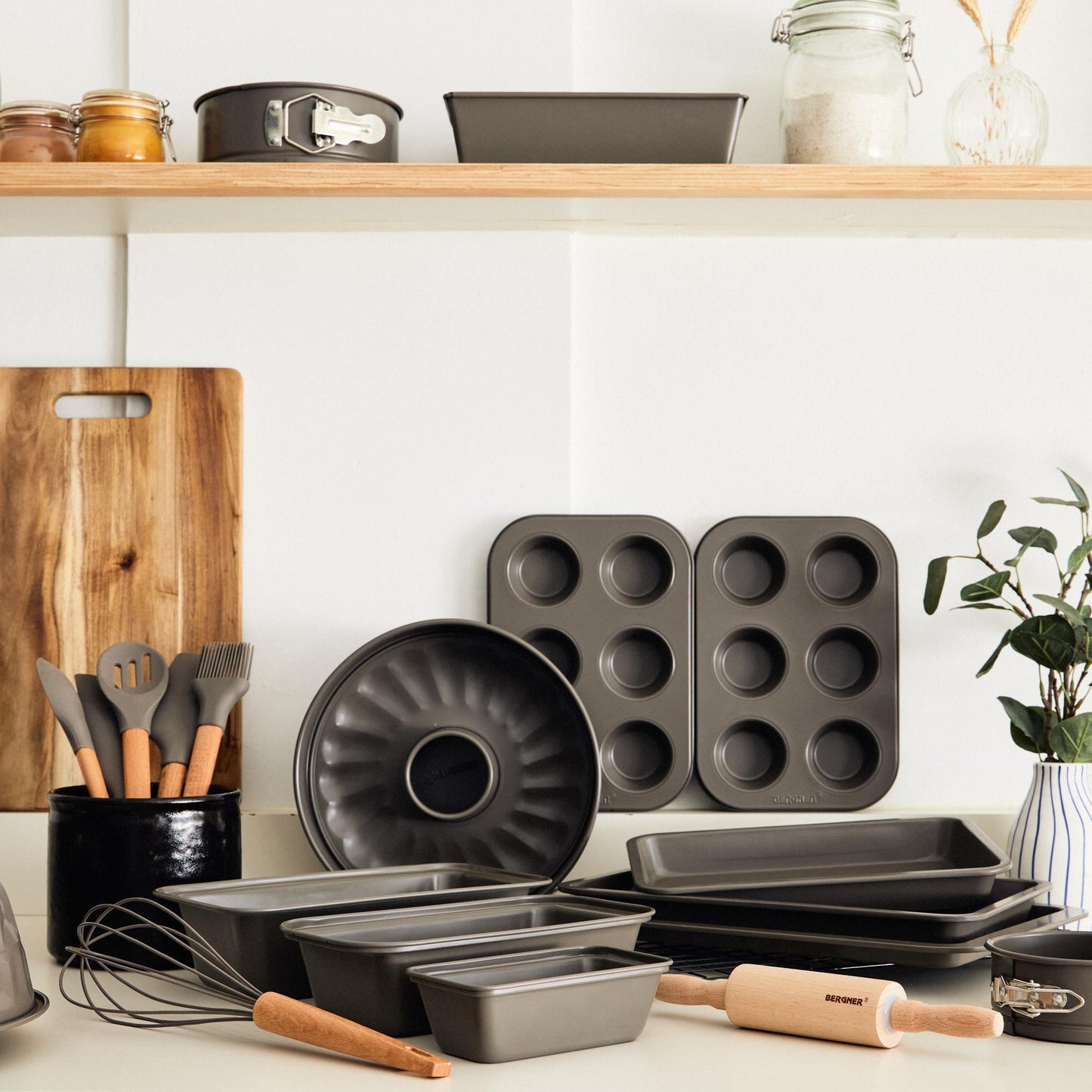 Set De 3 Moldes Para Tartas En Acero Al Carbono Baking Lovers Bergner_1