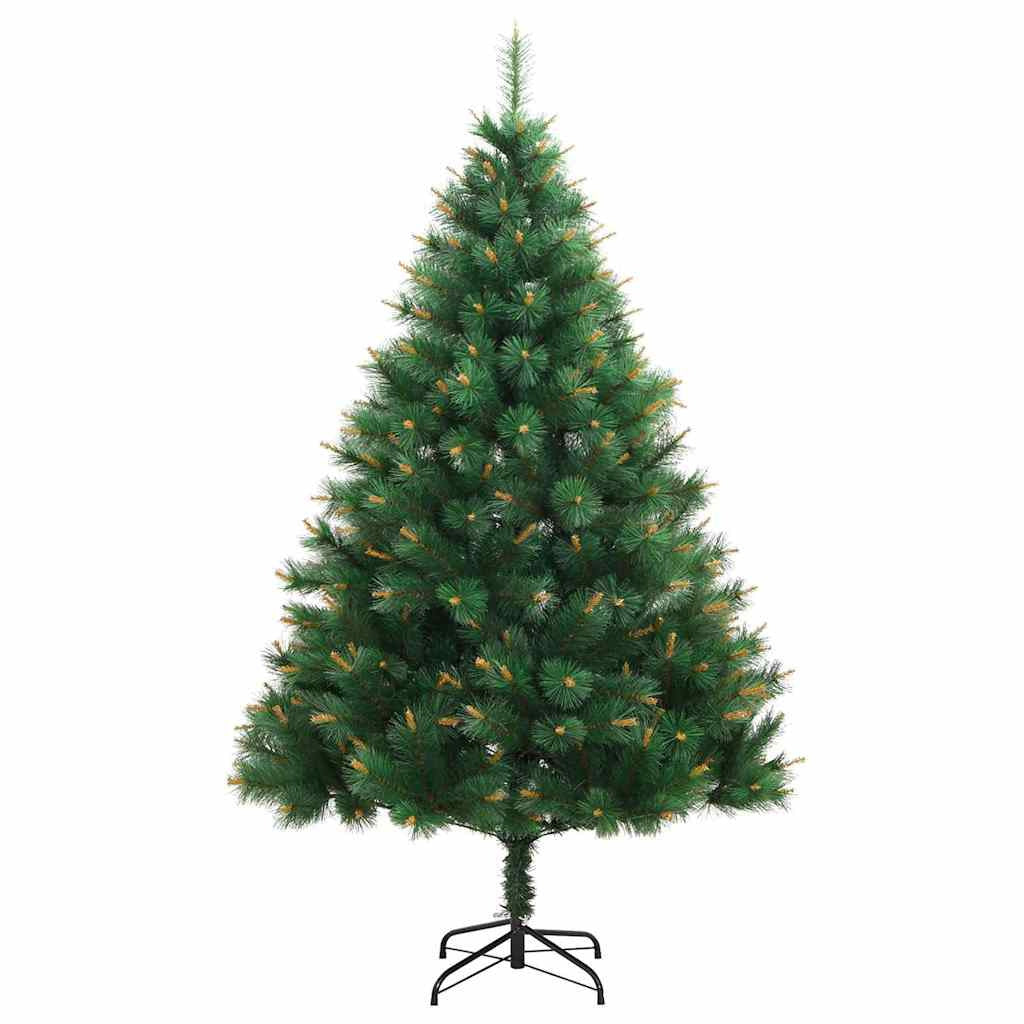 Vidaxl Árbol Navidad Artificial Con Bisagras 150 Led Y Bolas 120 Cm_4