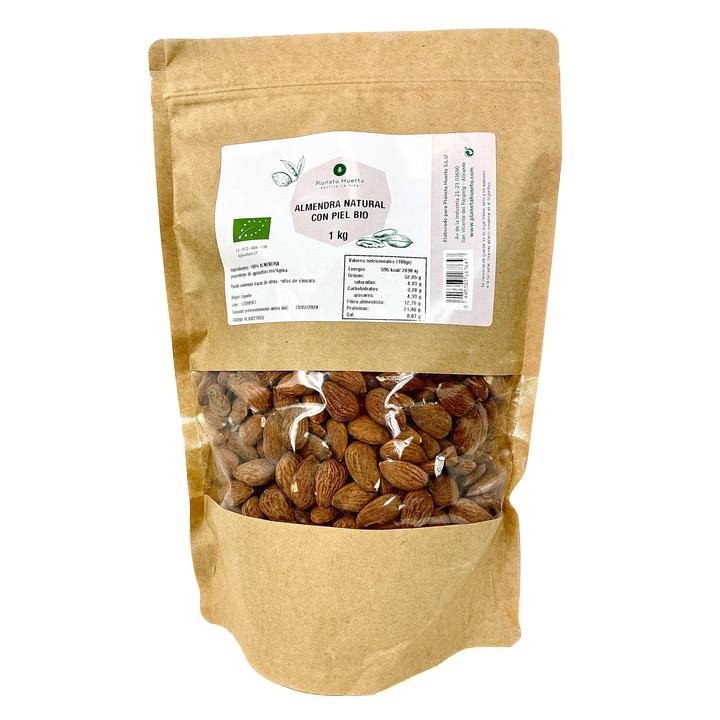 Almendra natural con piel ECO Planeta Huerto 1 kg