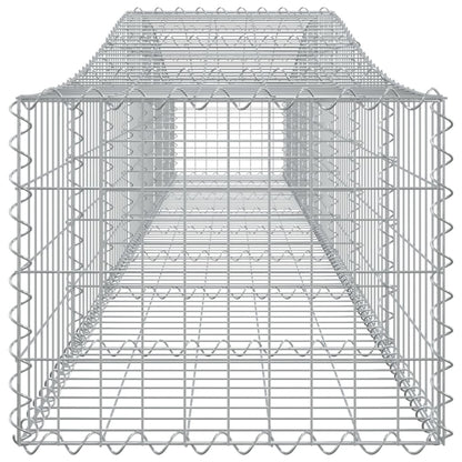 Cestas De Gaviones 7 Uds Forma De Arco Hierro 400x50x40/60 Cm_4