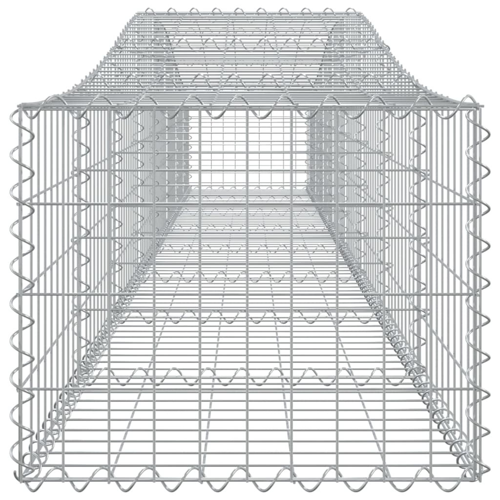 Cestas De Gaviones 25 Uds Forma De Arco Hierro 400x50x40/60 Cm_4