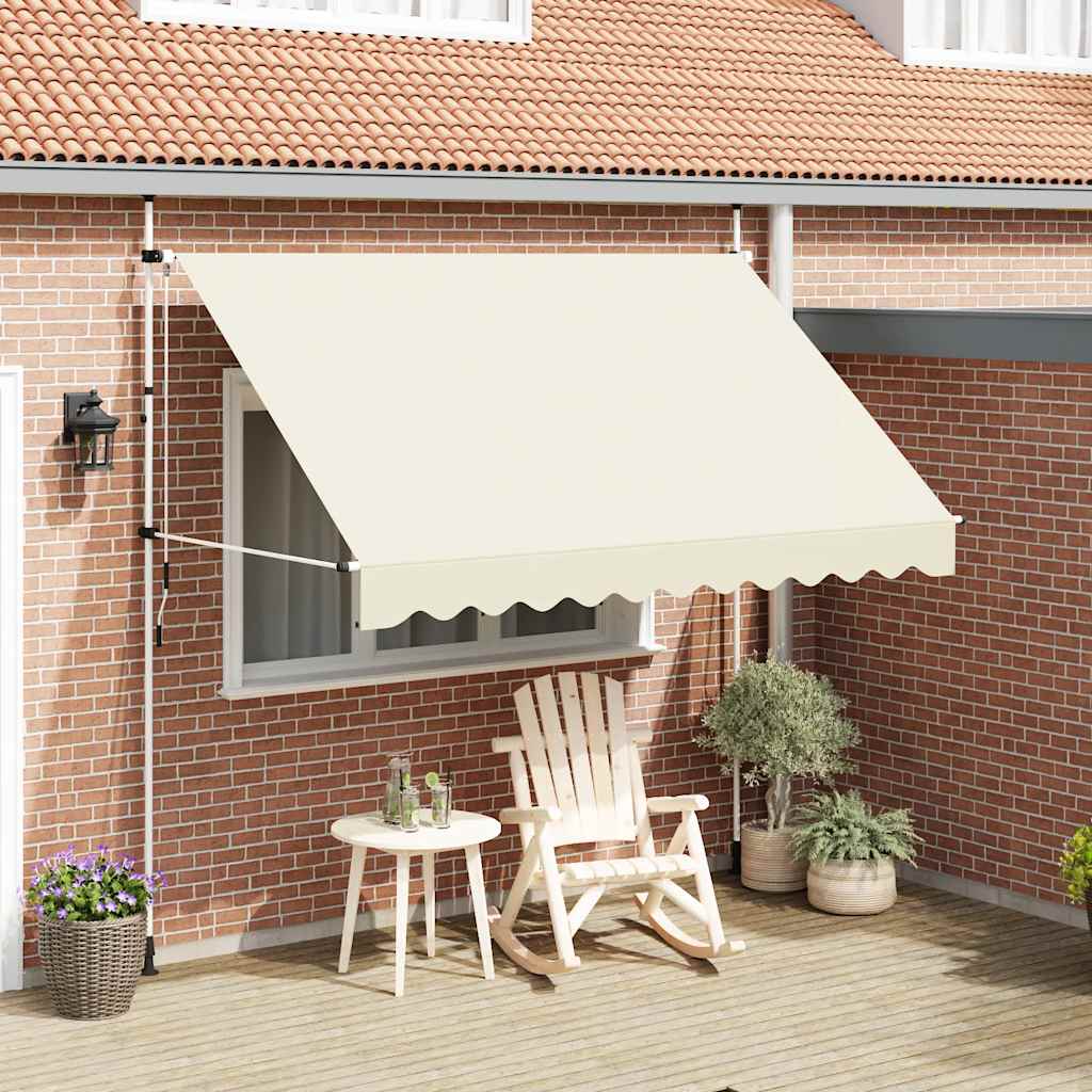 Toldo Retráctil De Operación Manual 300 Cm Crema_1