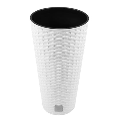 Maceta Rato De 64 Litros Con Inserto 40 X 40 X 76,3 Cm En Color Blanco_0