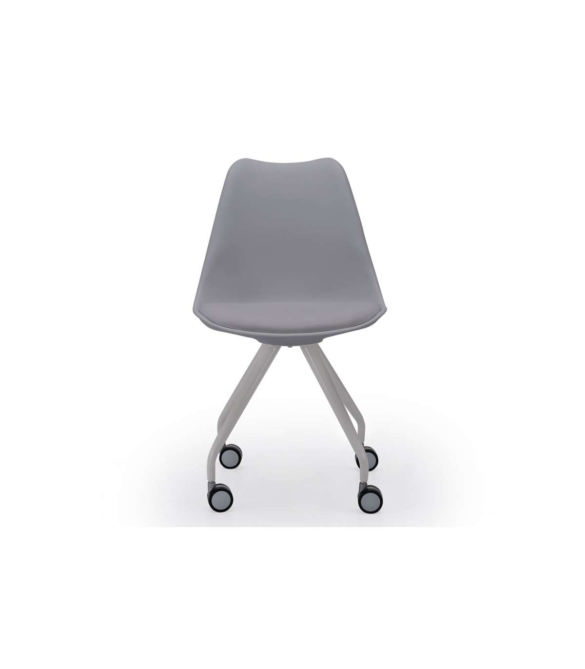 Pack De 2 Sillas De Oficina Elevable Rania Acabado Gris, 48.5cm(ancho ) 82cm(altura) 52cm(_5