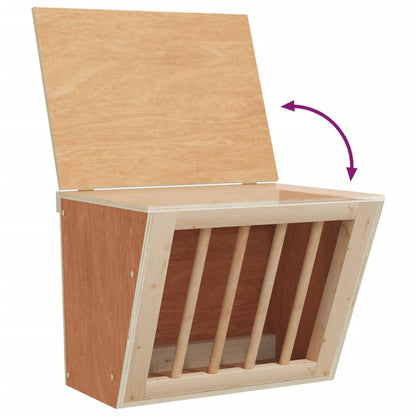 Vidaxl Comedero Heno Para Conejos Madera Maciza Abeto 25x18,5x20,5 Cm_5