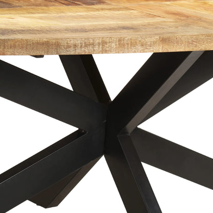Mesa De Comedor De Madera De Mango Rugosa 240x100x75 Cm_2