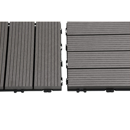 Pack 11 Baldosas de composite Durafloor 30×30 Dioco Gris 1m2