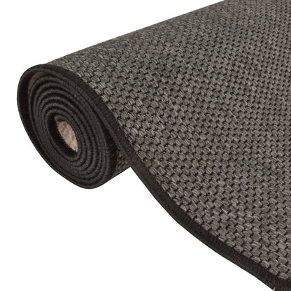 Vidaxl Alfombra De Pasillo Con Aspecto Sisal Gris Antracita 50x200 Cm_4